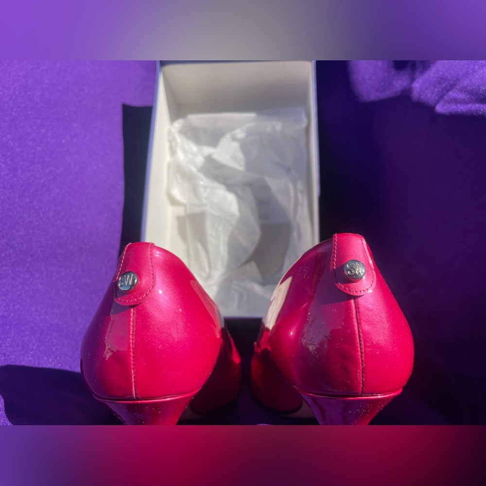 Stuart Weitzman Logoflame Fuchsia Size 10 - image 6